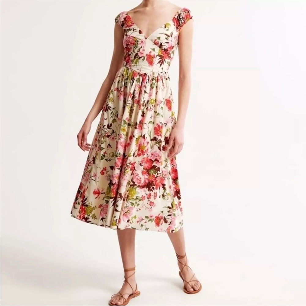 Abercrombie Cap Sleeve Floral Dress NWT